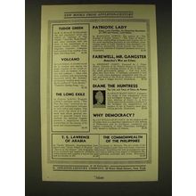1936 D. Appleton-Century Company Ad - New Books from Appleton-Century