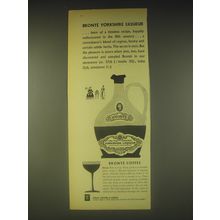 1962 Bronte Yorkshire liqueur Ad - Bronte Coffee