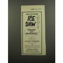 1953 Hotel New Yorker Ad - New Summer Ice Show Scents and Nonsense