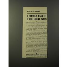 1953 United States Plywood Corporation Ad - 6 women used it 6 different ways