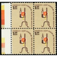 1610, Mint NH $1 HUGE Color Shift Error Block WoW - Stuart Katz