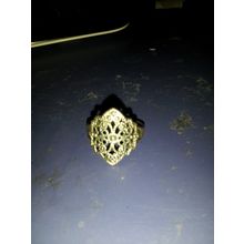 bronze tone ring womens woman 2cm diameter