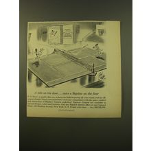 1961 Bigelow Carpet Advertisement - Lawn Tennis Instructor