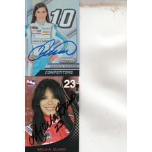 DANICA PATRICK & MILKA DUNO AUTO 2016/07 WOMEN'S INDY RACING HALL OF FAME DRIVER