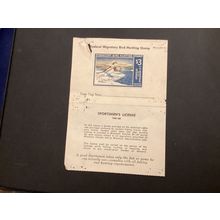 ICOLLECTZONE US RW34 1968 Federal Duck Stamp on Wisconsin License