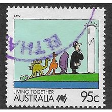 AUS 1988 90c 'LIVING TOGETHER - LAW' FINE USED (EBID67-230)