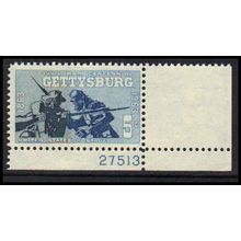 1180 5c Gettysburg Fine MNH P#S LR 27513 ZA2996