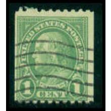 Used 597 1c Benjamin Franklin Average M09806