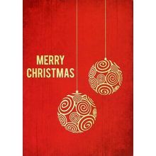 Merry Christmas - Christmas Tree Free Greeting Card - 12004