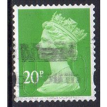 GB 2019 Security Machin - Bright Green M19L, No Source Code 20p Used