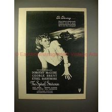 1946 The Spiral Staircase Movie Ad - McGuire, Barrymore