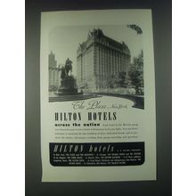 1946 The Plaza, New York Hilton Hotel Ad