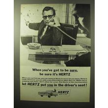 1964 Hertz Rent a Car AD - When You've Got to Be Sure