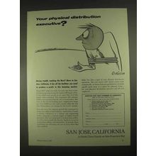 1967 San Jose, California Chamber of Commerce Ad