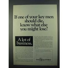 1968 The Equitable Ad - If One Of Your Key Men Die?