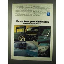 1972 Libbey-Owens-Ford Shock Absorber Windshield Ad - Do You Know