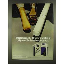 1972 Parliament Cigarettes Ad - Works Like Holder