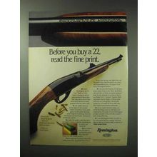 1983 Remington Model 552 BDL Rifle Ad - Read Fine Print