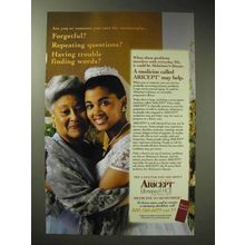 2002 Pfizer Aricept Ad