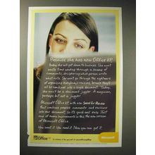 2001 Microsoft Office XP Software Ad - Because She Has