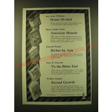 1947 Houghton Mifflin Ad - Ben ames Williams House Divided