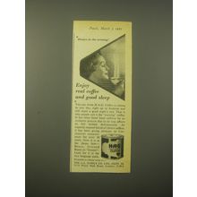 1965 HAG Coffee Ad - Enjoy real coffee and good sleep