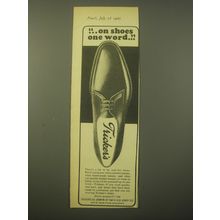 1965 Tricker's Shoes Ad - on shoes one word