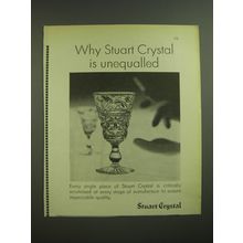 1968 Stuart Crystal Ad - Why Stuart Crystal is unequalled