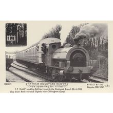 ST Ajax Train at Chatham Dockyard Railway in 1985 Postcard