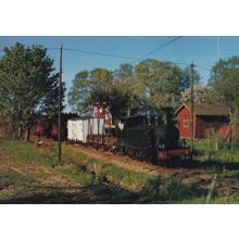 Anten Grafsnas Jarnvag Humlebo Train Swedish Postcard