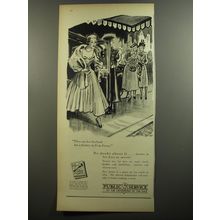 1952 Public Service Utilities Ad - They say her husband has a factory
