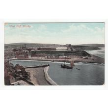 The West Cliff Whitby Postcard 1908 Yorkshire