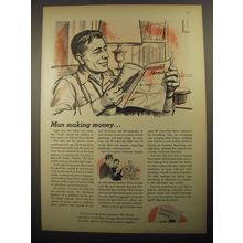 1956 Successful Farming Magazine Ad - Man making money