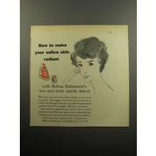 1957 Helena Rubinstein Silk-tone Liquid Rouge Advertisement