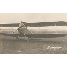Rumpler WW1 German Aircraft Antique Military Plane Old Postcard