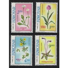 Faroe Is. Flowers 4v 1988 MNH SG#157-160 Sc#169-172