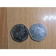GB 2017 Elizebeth II Decimal 50p Peter Rabbit Coin