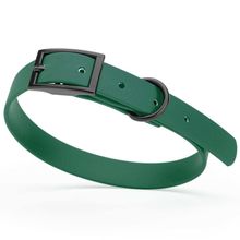 Dog Pet Waterproof Collar - W5/8" x L12"-15" - Hunter Green