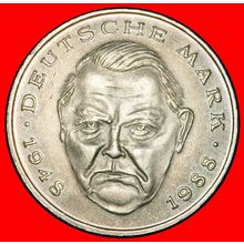Ⰶ NOT FOOTBALL ERHARD 1948-1988: GERMANY★2 MARKS 1990D B+r2★LOW START★NO RESERVE