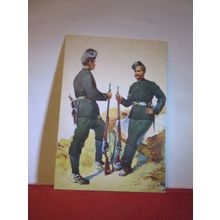 39th GARTHWAL RIFLES by A C Lovett postcard National Army Museum =