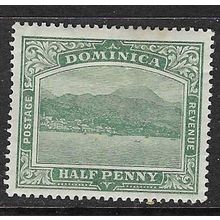 DOMINICA 1907-8 WMK CROWN CA 1/2d MINT SG37