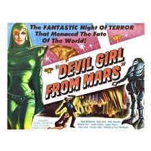 Devil Girl from Mars (1955)_2 Movie Film Poster Canvas iconic design