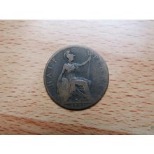 GB 1901 Victoria 1/2d Half Penny Coin