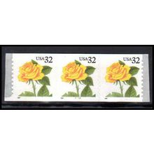 3054 32c Yellow Rose Fine MNH PNC 3344/3 PA3675