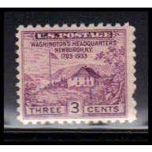 727 3c Washington's Hdqs Fine MNH O2522