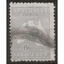 Australia 1918 SG38b 6d Dull Blue Good Used..