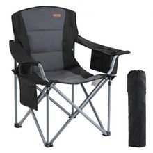Camping Folding Chair for Adults, Portable Heavy Duty Outdoor Quad Lumbar Ba...
