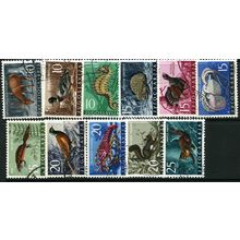 1954/1962 11 different values - cancelled - ANIMALS