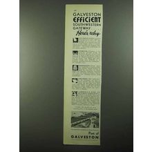 1931 Port of Galveston Texas Ad - Efficient Gateway