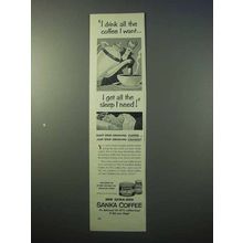 1952 Sanka Coffee Ad - I Drink All I Want